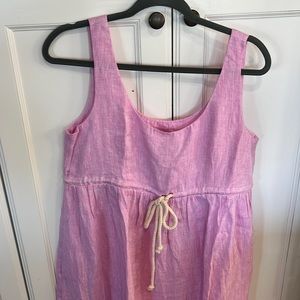 New with tags Pomander place pink linen dress